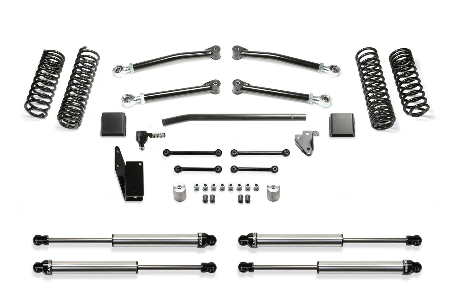 Fabtech 20-21 Jeep JT 4WD Diesel 5in Trail w/ Dlss Shks - Mammoth Racing -