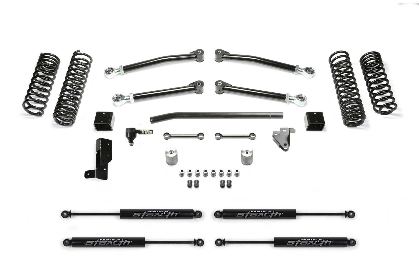 Fabtech 20-22 Jeep JL 4WD 4 Dr Diesel and 392 3in Trail w/ Stealth - Mammoth Racing -