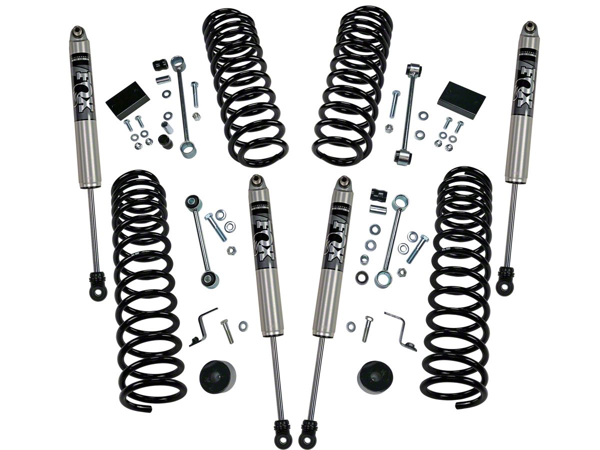 Superlift 07-18 Jeep Wrangler JK Unlimited 4 Door 2.5in Lift Kit w/ Fox 2.0 Shocks - Mammoth Racing -