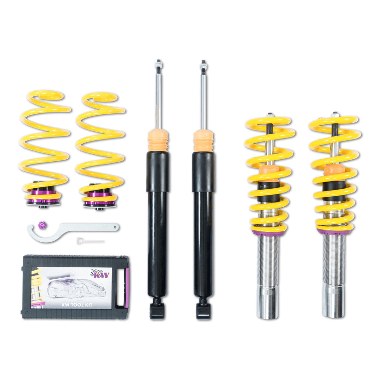 KW Porsche Turbo Coupe Convertible w/ PDCC Clubsport Coilover Kit 3-Way - Mammoth Racing -