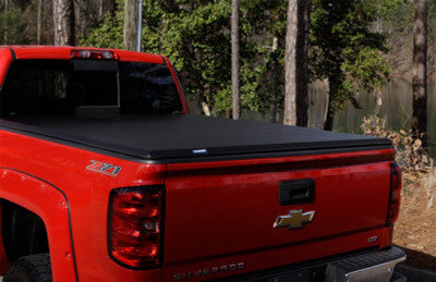 Lund 05-15 Toyota Tacoma Fleetside (6ft. Bed) Hard Fold Tonneau Cover - Black - My Store
