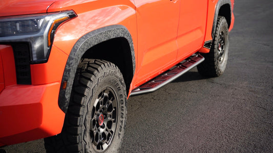 Sliders, Toyota, Tundra, 0 Deg, MIG Weld, Black, NO Kickout, 2022-23, Non-hybrid