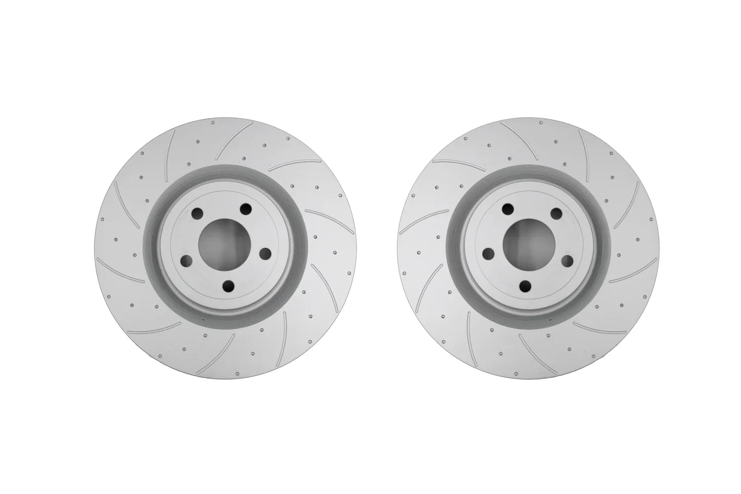 Pedders 2015+ Ford Mustang GT S550 w/ PP Front Drilled & Slotted Brake Rotors - Pair - My Store
