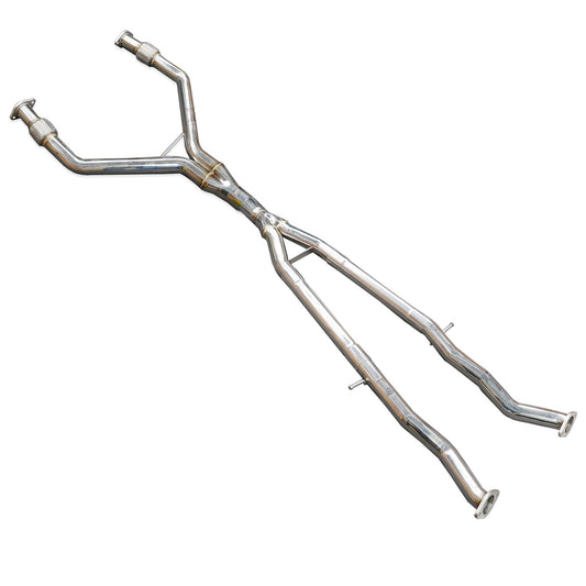 2.5" to 3" Y-Pipe Kit Stainless Steel for 2017-2022 Infiniti Q60 CV37 V6 3.0L Twin Turbo