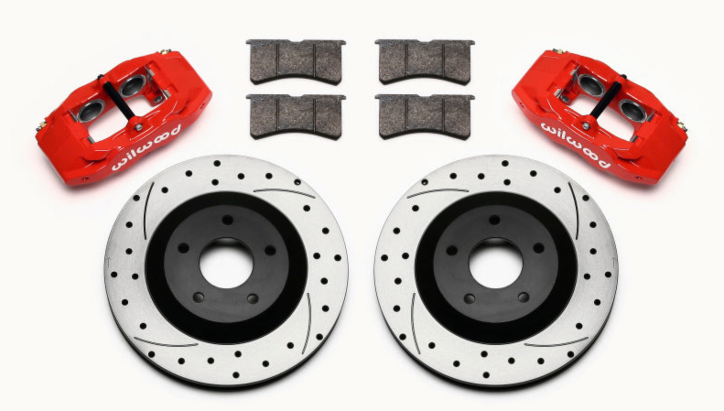 Wilwood Slc56 Front Caliper & Rotor Kit Red Corvette All C5 / Base C6 1997-2013 - My Store