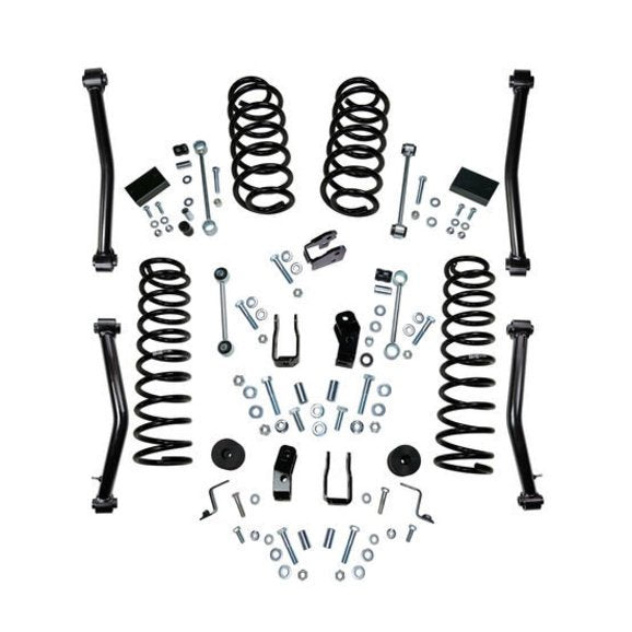 18-19 Jeep Wrangler JL 2 Door 4in Dual Rate Coil Lift Kit - Incl Rubicon w/ Shock Extensions - Mammoth Racing -