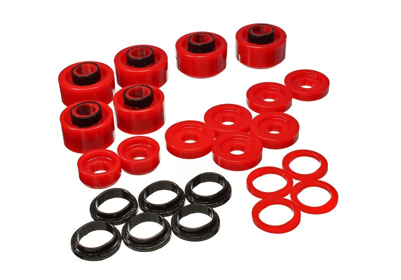 Energy Suspension 05-07 Ford F250/F350 2/4WD Red Body Mount Set - My Store
