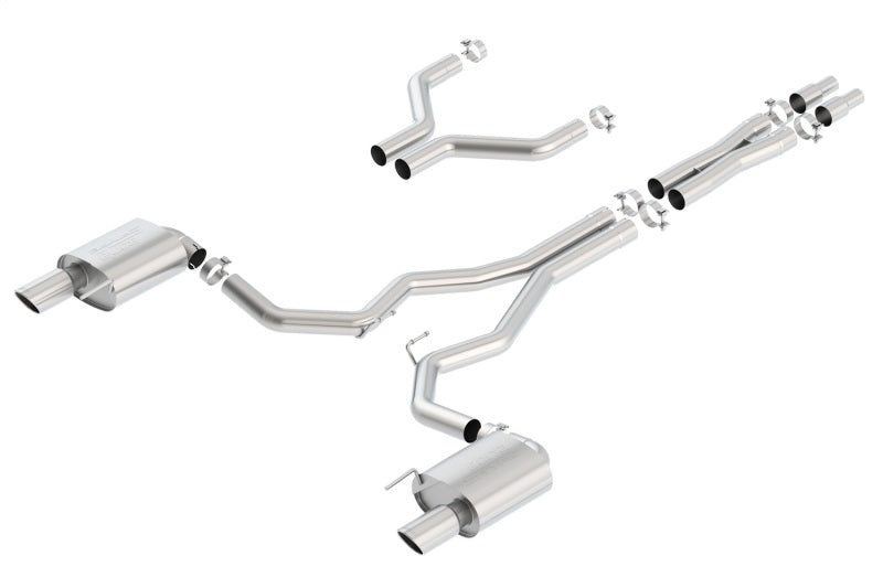 Borla S-Type Cat-Back 15-17 Ford Mustang GT 5.0L V8 MT/AT 3in pipe 4in tip - My Store
