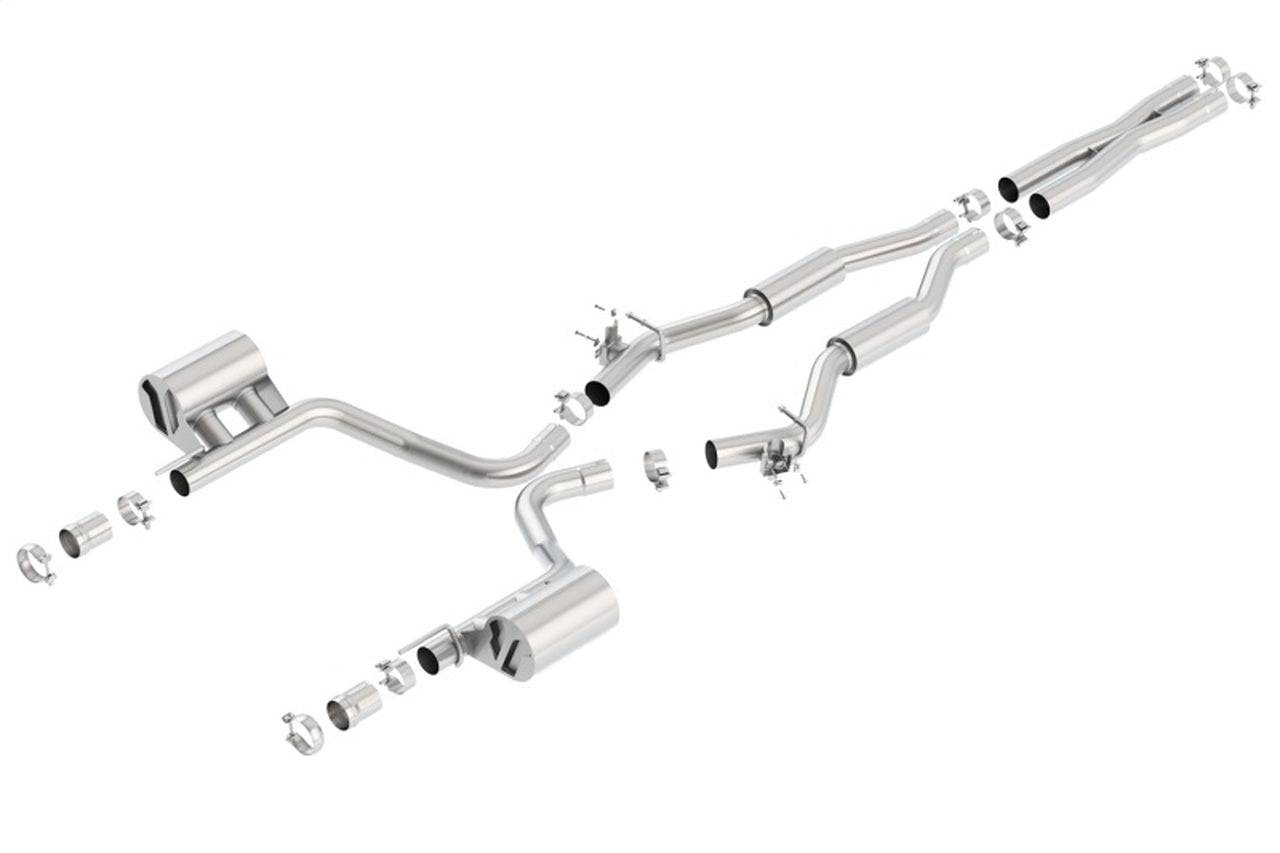 Borla 15-16 Dodge Challenger SRT 392 S-Type Catback Exhaust Single Split Rear Exit (No Tip) - Mammoth Racing -