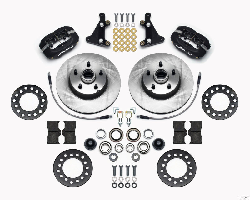 Wilwood Forged Dynalite Front Kit 11.28in 1 PC Rotor&Hub Ford 1949-1953 - Mammoth Racing -