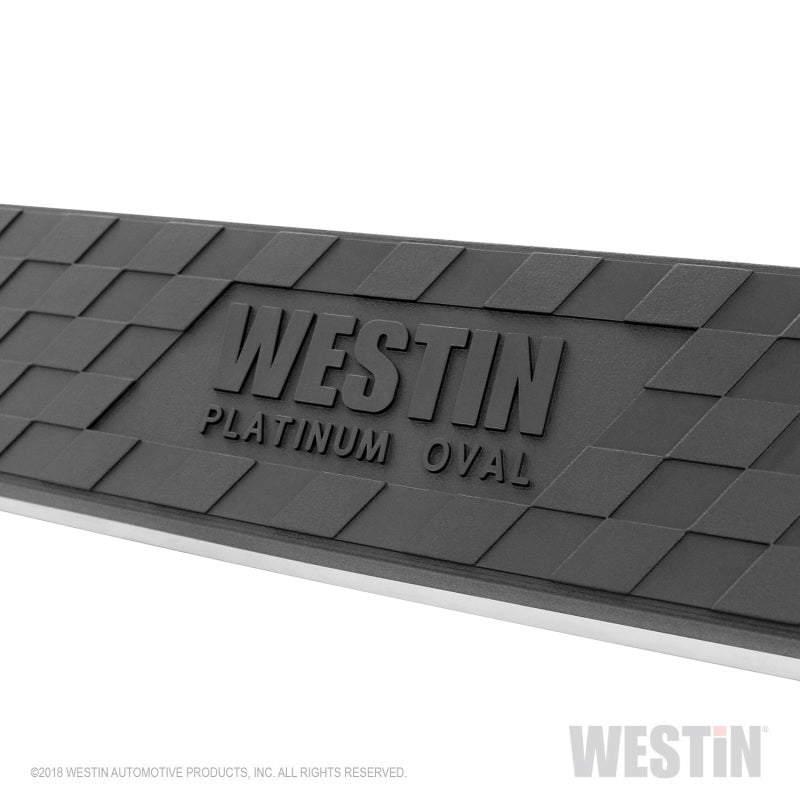 Westin 19-22 RAM 1500 Quad Cab (Excl. Classic) Platinum 4 Oval Nerf Step Bars - Blk - Mammoth Racing -