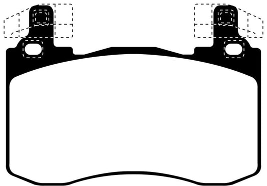 EBC 2017+ Kia Stinger 3.3L Twin Turbo Redstuff Front Brake Pads
