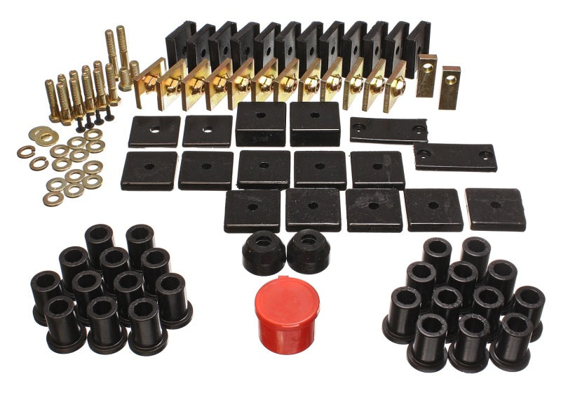 Energy Suspension 64-78 Toyota FJ40 Land Cruiser Black Hyper-Flex Master Bushing Set - My Store