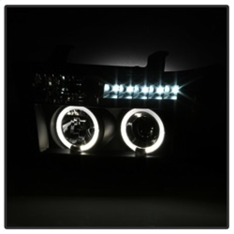 Spyder Toyota Tundra 07-133 Projector Headlights LED Halo LED Blk PRO-YD-TTU07-HL-BK - Mammoth Racing -