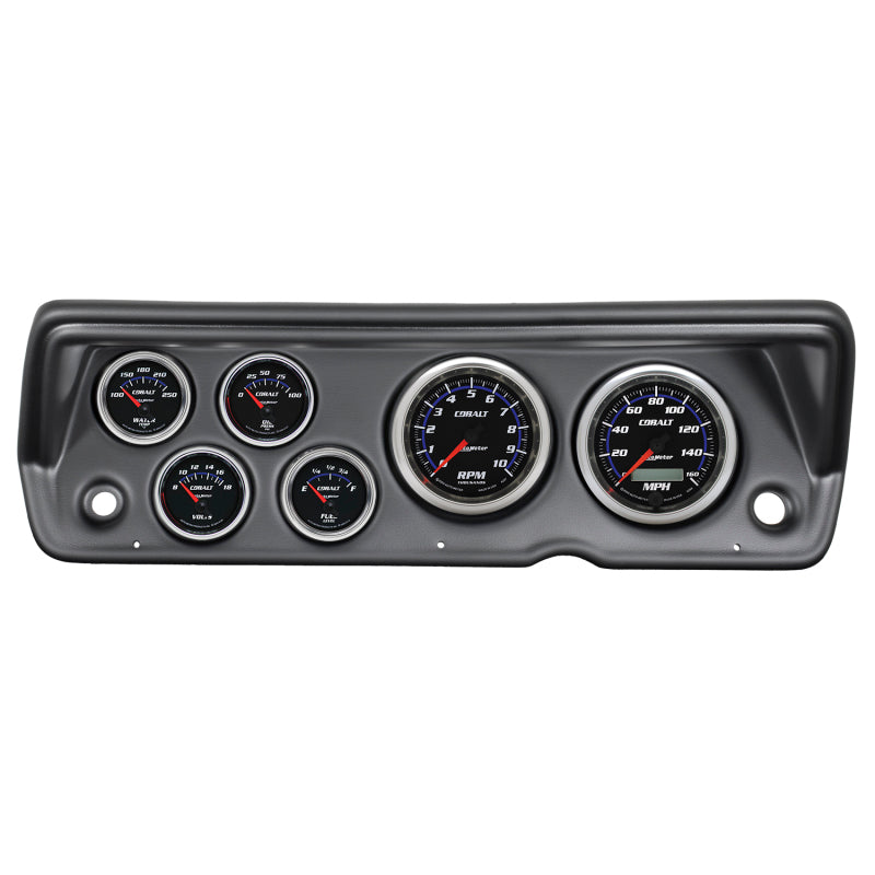 Autometer Cobalt 70-76 Duster/ Demon/ Dart Dash Kit 6pc Tach / MPH / Fuel / Oil / Wtmp / Volt - My Store