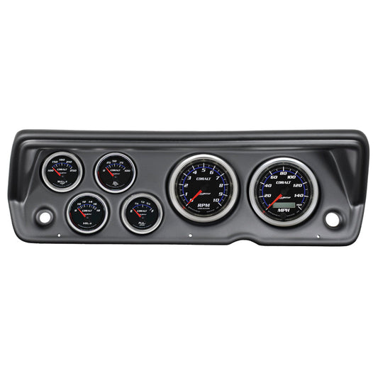 Autometer Cobalt 70-76 Duster/ Demon/ Dart Dash Kit 6pc Tach / MPH / Fuel / Oil / Wtmp / Volt - My Store