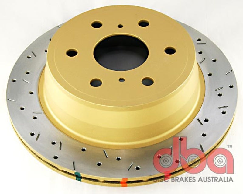 DBA 06-08 Chevrolet Silverado/GMC Sierra 4000 Series Drilled and Slotted Rear Rotor - Mammoth Racing -