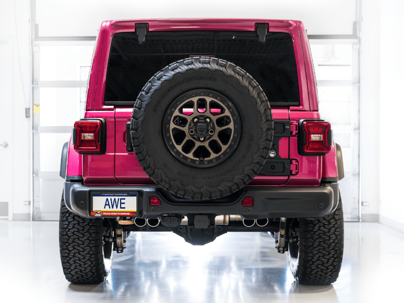 AWE 21+ Wrangler 392 Switchpath Cat-Back Exhaust- Quad BashGuards - My Store