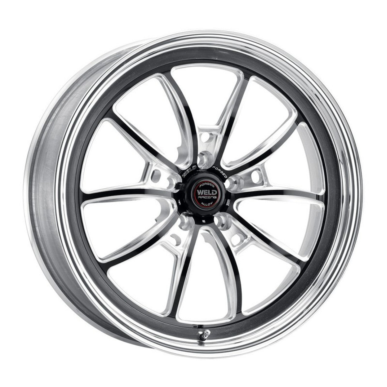 Weld S77 17x9 / 5x112 BP / ET 30mm / 6.2in. BS Black Wheel (High Pad) - Non-Beadlock - Mammoth Racing -