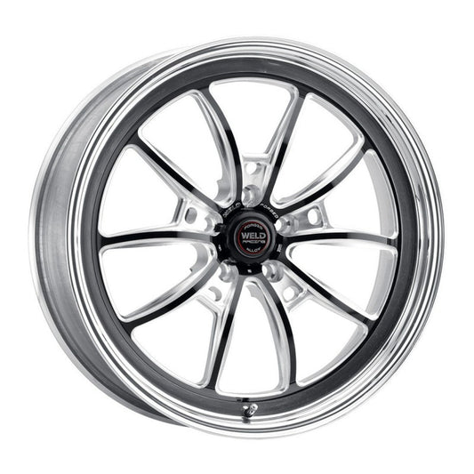 Weld S77 17x9 / 5x112 BP / ET 30mm / 6.2in. BS Black Wheel (High Pad) - Non-Beadlock - Mammoth Racing -