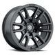 Icon Vector 6 17x8.5 6x120 0mm Offset 4.75in BS 67mm Bore Satin Black Wheel - Mammoth Racing -