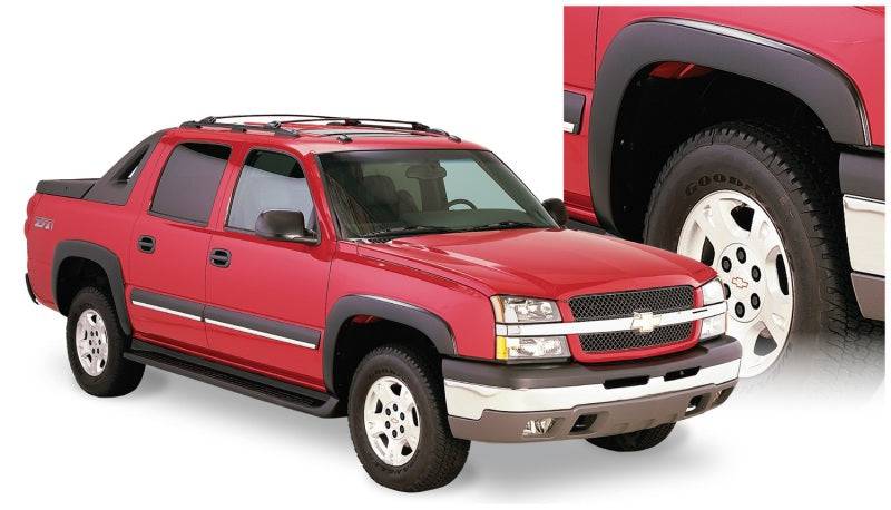 Bushwacker 03-06 Chevy Avalanche 1500 OE Style Flares 4pc w/out Body Hardware - Black - Mammoth Racing -