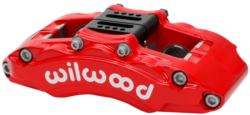 Wilwood Caliper - AT6 Lug Mount Red 1.75in/1.38in/1.38in Piston .75in Rotor - Left Side - Mammoth Racing -