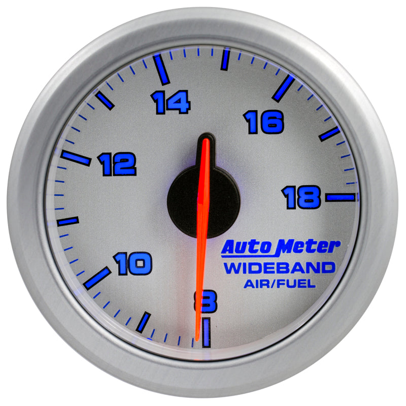 Autometer Airdrive 2-1/6in Wideband Air / Fuel Gauge 10:1-17:1 ARF Range - Silver - My Store