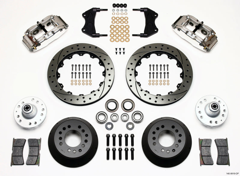Wilwood Narrow Superlite 6R Front Hub Kit 12.88in Drill Pol WWE ProSpindle - My Store