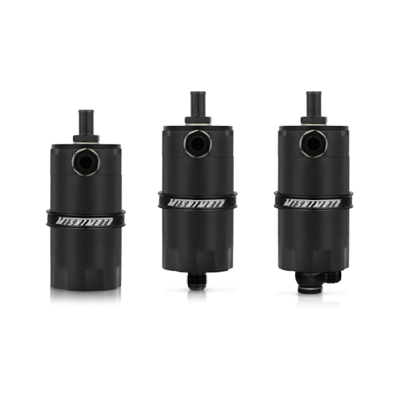 Mishimoto Universal Baffled Oil Catch Can - Black - Mammoth Racing -