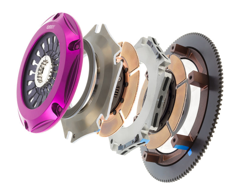 Exedy 2005-2005 Saab 9-2x Aero H4 Hyper Twin Cerametallic Clutch Sprung Center Disc Pull Type Cover - Mammoth Racing -