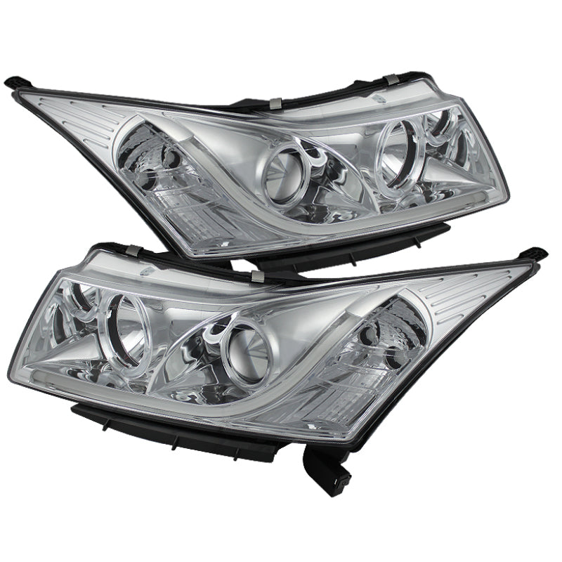 Spyder Chevy Cruze 11-14 Projector Headlights Light Tube DRL Chrm PRO-YD-CCRZ11-LTDRL-C - Mammoth Racing -