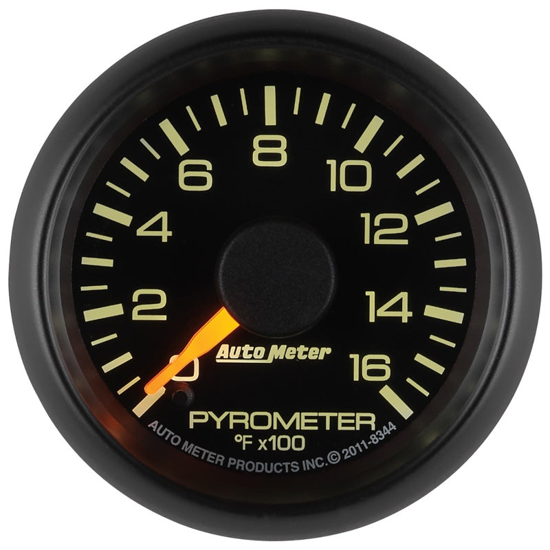 Autometer Factory Match GM 2-1/16in 1600 Degree Electric Pyrometer (egt) Gauge - My Store