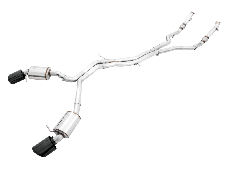 AWE Tuning Audi B9.5 RS 5 Coupe Non-Resonated Touring Edition Exhaust - RS-Style Diamond Black Tips - My Store