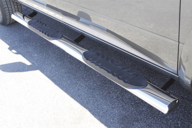 Lund 10-17 Dodge Ram 2500 Crew Cab 5in. Oval Straight SS Nerf Bars - Polished - My Store