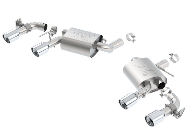 Borla 16 Chevy Camaro SS 6.2L w/ Dual NPP Atak Quad RD RL Tips Dual Exit Rear Section Exhaust - My Store