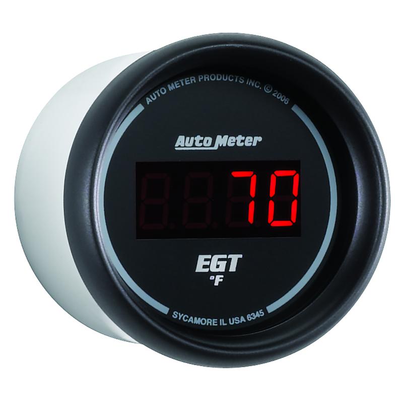 Autometer Z Series 52mm 0-2000 Deg F Digital EGT/Pyrometer Gauge - My Store