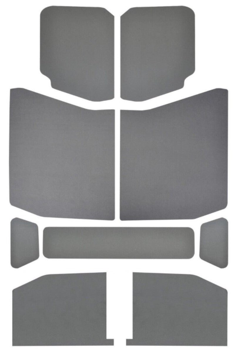 DEI 2018-Up Jeep Wrangler JL 4-Door Leather Look Headliner 9-pc - Gray - Mammoth Racing -