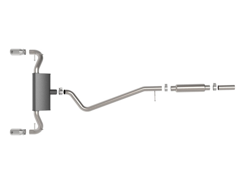 aFe Ford Bronco Sport 21-22 L3-1.5L (t)/L4-2.0L (t) Vulcan Cat-Back Exhaust System-Polished Tips - Mammoth Racing -