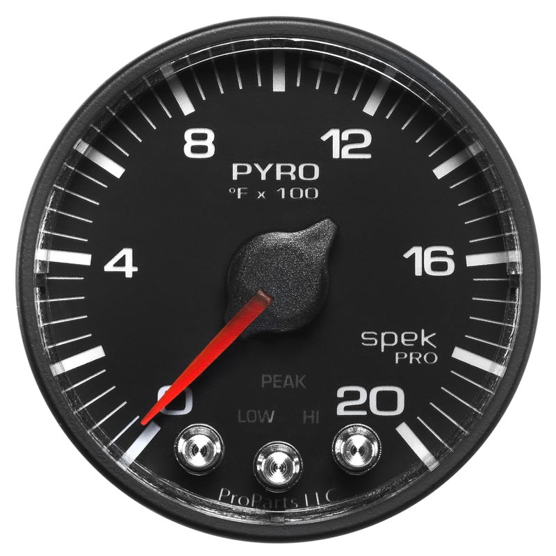 Autometer Spek-Pro 52.4mm 0-2000f Digital Stepper Motor Pyrometer Gauge - My Store