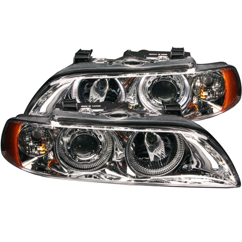 ANZO 1997-2001 BMW 5 Series Projector Headlights w/ Halo Chrome - Mammoth Racing -