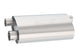 Borla Transverse Flow Notched Muffler - Oval Single Inlet/Dual Outlet 2.5in 19in x 10.5in x 5.5in - Mammoth Racing -
