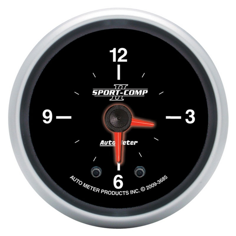 Autometer Sport-Comp II 2 1/16in 12 Hours Digital Stepper Motor Clock - My Store