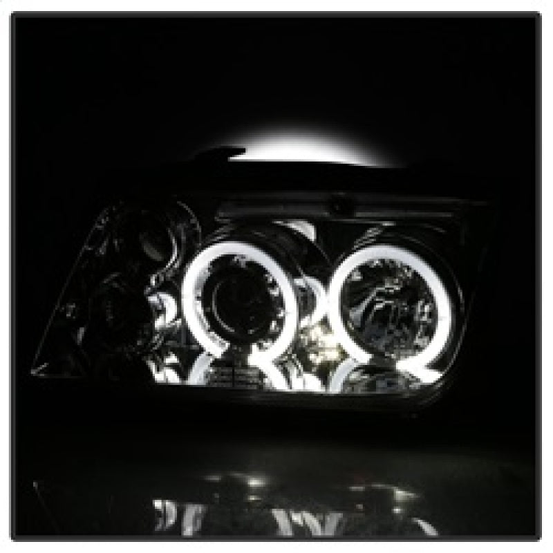 Spyder Volkswagen Jetta 99-05 Projector HeadlightsLED Halo Chrm PRO-YD-VJ99-HL-C - Mammoth Racing -