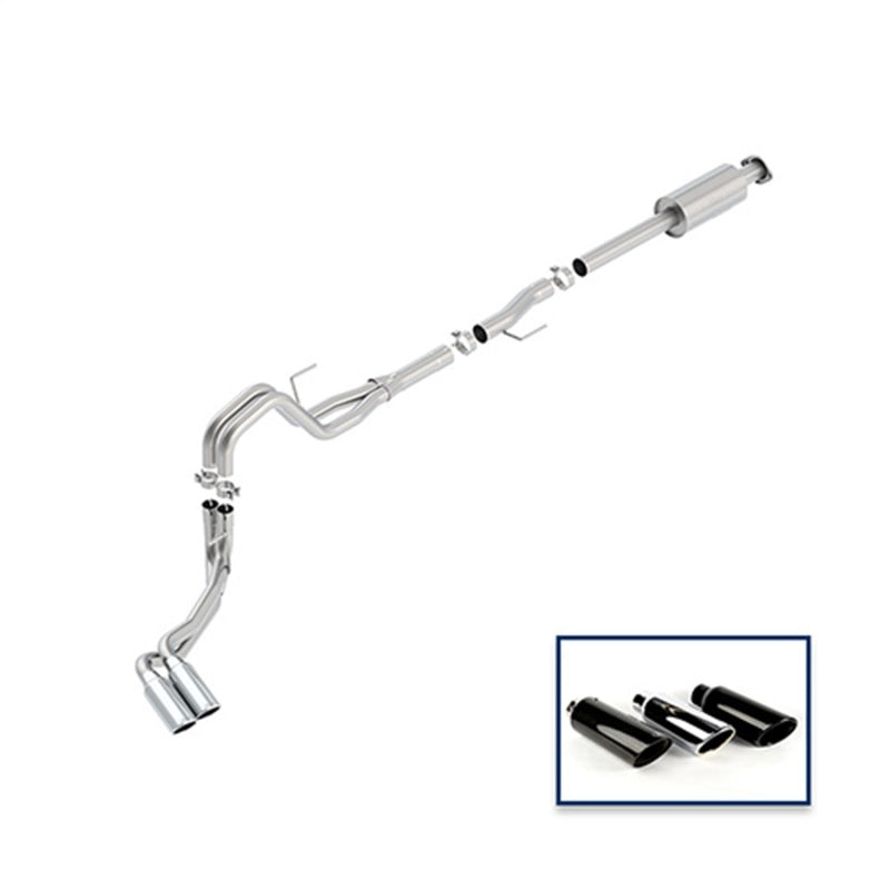 Ford Racing 15-18 F-150 5.0L Cat-Back Extreme Exhaust System Side Exit w/ Chrome Tips - Mammoth Racing -