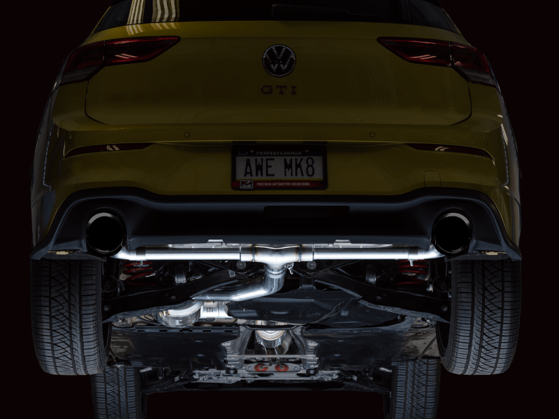 AWE 2022 VW GTI MK8 Touring Edition Exhaust - Diamond Black Tips - My Store
