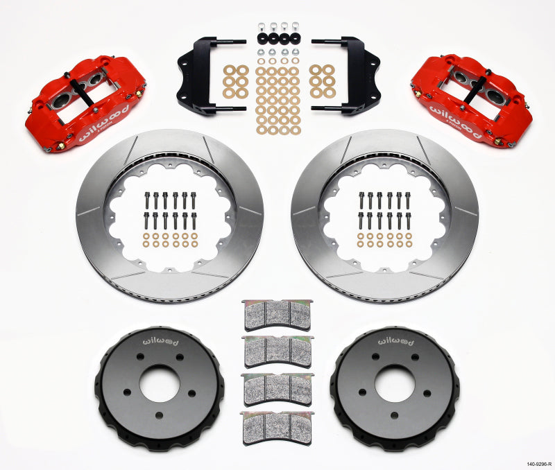 Wilwood Narrow Superlite 6R Front Hat Kit 14.00in Red 2004-2006 Pontiac GTO - My Store