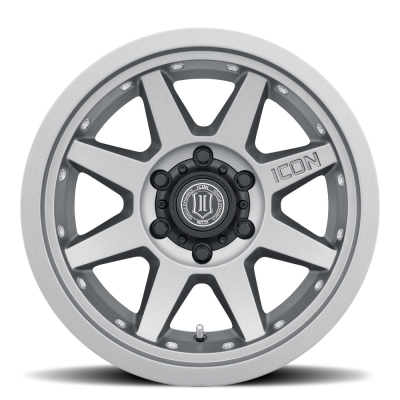 Icon Rebound Pro 17x8.5 6x5.5 0mm Offset 4.75in BS 106.1mm Bore Titanium Wheel - Mammoth Racing -