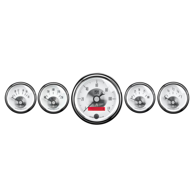 Autometer Prestige Series Pearl 5 Piece Gauge Kit - My Store