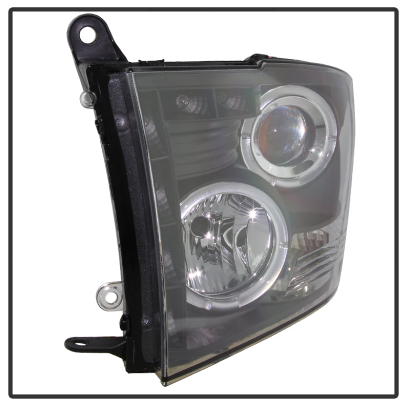 Spyder Dodge Ram 1500 09-14 10-14 Projector Headlights Halogen- LED Halo LED - Blk PRO-YD-DR09-HL-BK - Mammoth Racing -